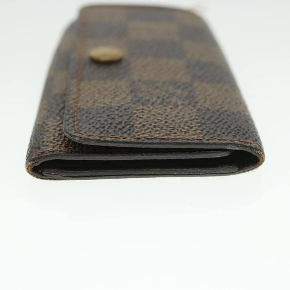 LOUIS VUITTON Damier Ebene Multi Cles 4 Key Case N62631 LV Auth 55068 - Picture 3 of 16